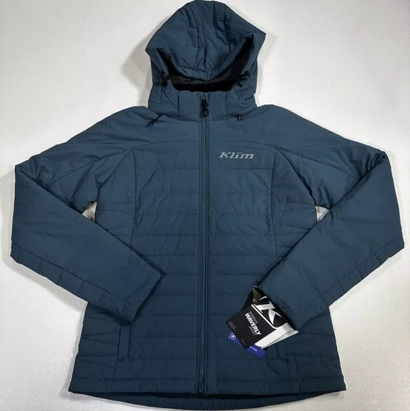 NWT KLIM Women's Waverly Puffer Jacket -Size MD- Petrol - Picture 2 of 4